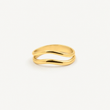Split Shank Wave Ring
