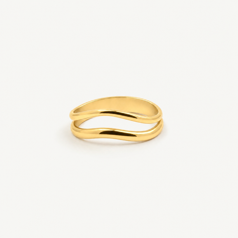 Split Shank Wave Ring
