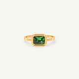 Square Emerald Ring