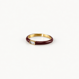 Red enamel ring