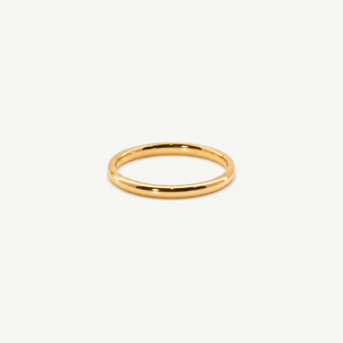 2mm Gold Stacker Band Ring