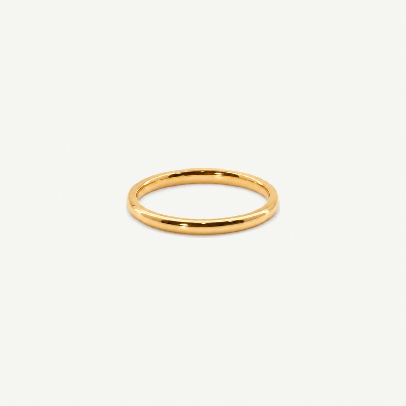 2mm Gold Stacker Band Ring