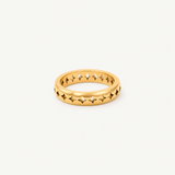 Star Eternity Band Ring - Gold-Tone Stackable Ring