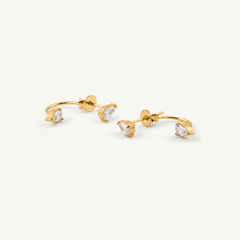 Teardrop Crystal Ear Jacket