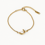 Teardrop curve bracelet