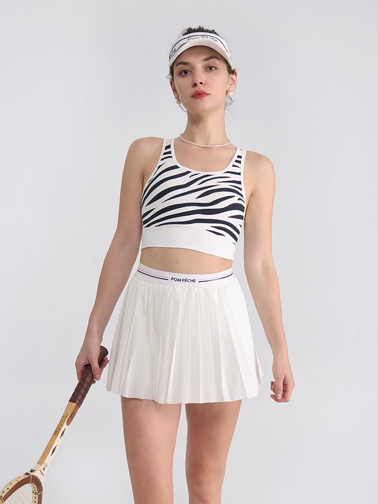 The Classic Pleated Logo - Band Tennis Skort - Volaea Pickleball Attire