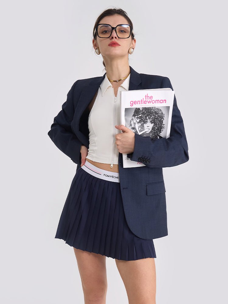 The Classic Pleated Logo - Band Tennis Skort - Volaea Pickleball Attire