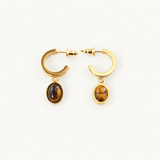 tiger's eye earrings