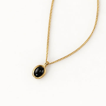 Tiny Black Onyx Necklace