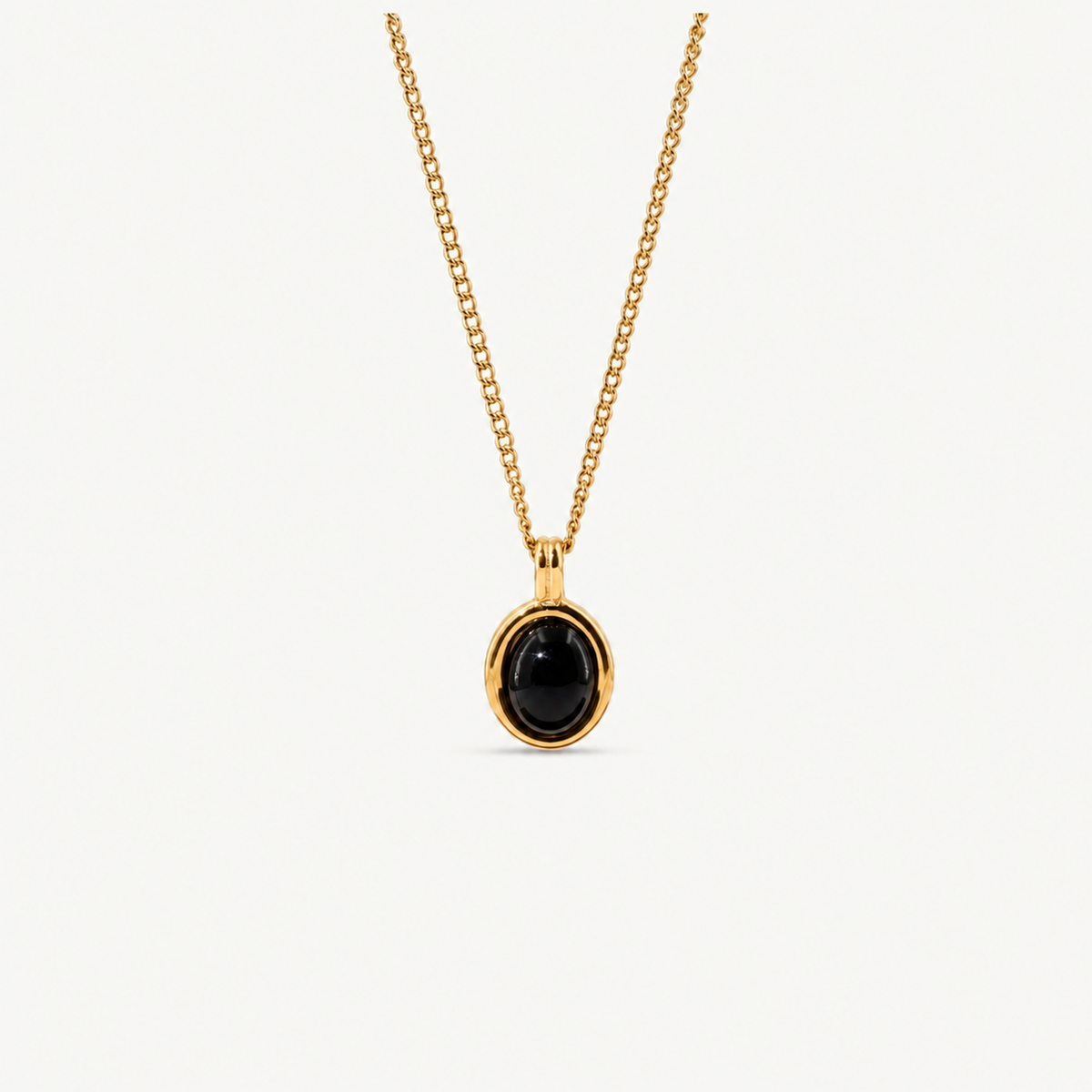 Tiny Black Onyx Necklace