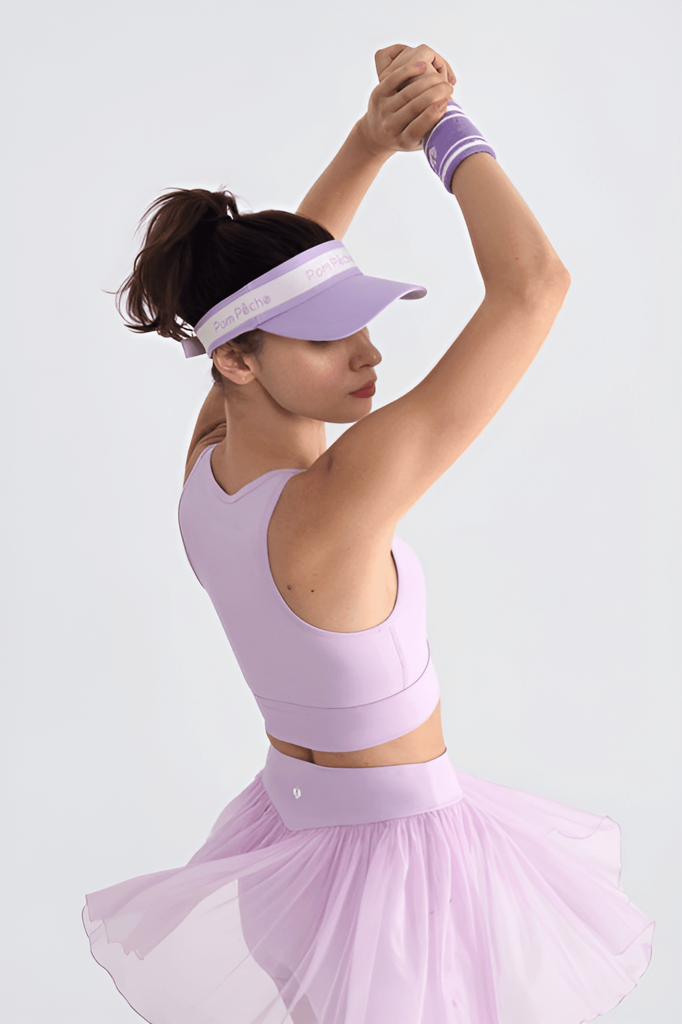 Violet Purple Adjustable Visor Cap Hat - Volaea Pickleball Attire