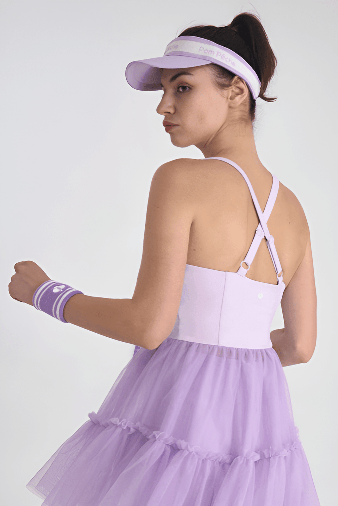 Violet Purple Adjustable Visor Cap Hat - Volaea Pickleball Attire
