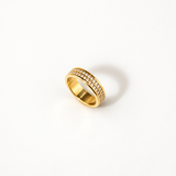 vowline band ring in stainless steel, waterproof ring for daily wear