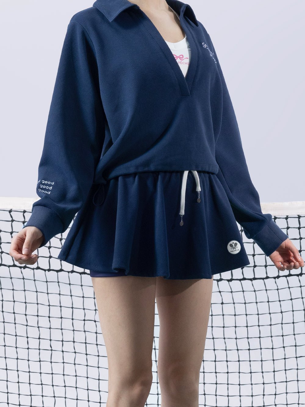 Waffle A - Line Performance Skort for Tennis - Volaea Pickleball Attire
