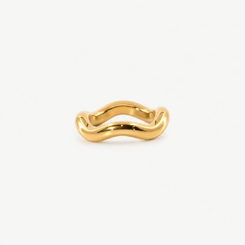 Waveform Band Ring